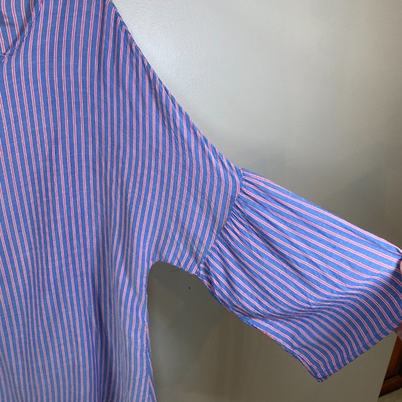 Como Vintage Striped Blouse with Bell Sleeves - Picture 3 of 7
